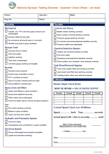 NSTS check sheet - air blast